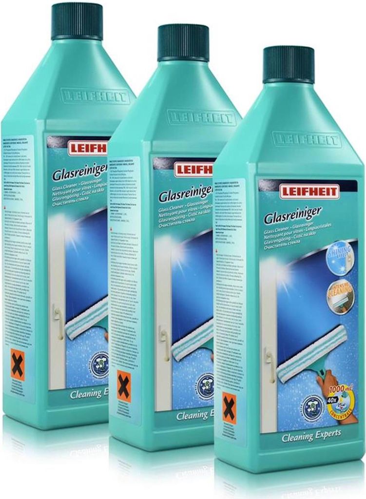 3x Leifheit Glasreiniger Cleaning Experts 1 L