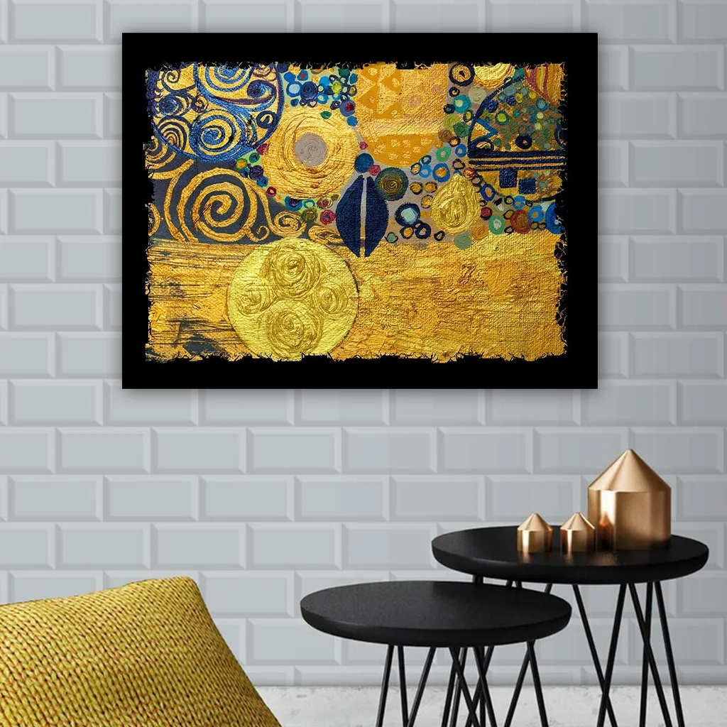 Tableau Moderne pour Salon et Bureau - Toile Canvas Colorée 70x100 cm