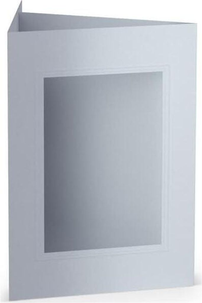 Passepartoutkarte B6 eckig Marble white