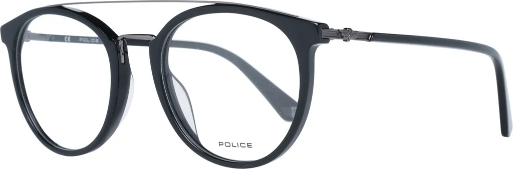 Monture de lunettes Police PL 881 0700 Noire Style Rétro Chic Homme