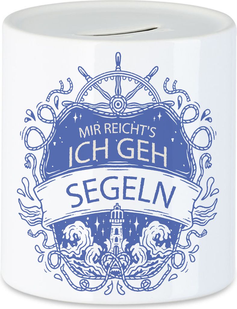 Mir reicht's Ich geh Segeln Spardose  Segler Geschenk Papa Produktbild 