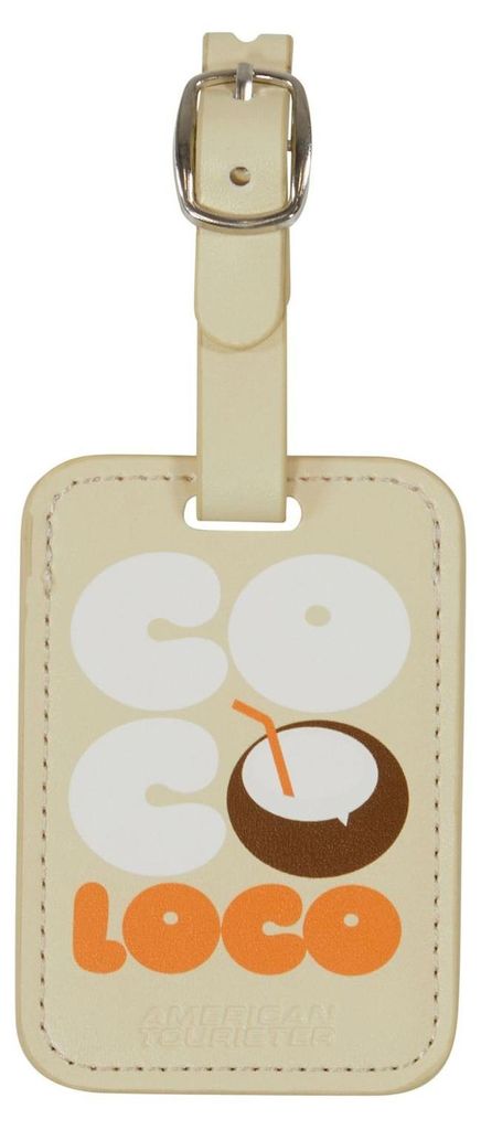 American Tourister Anhänger Reisezubehör Luggage Tag 2x Print Coco Loco beige