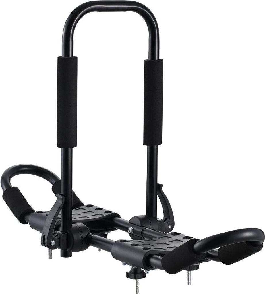 Kayak Roof Rack 1 Pair J-Bar, Soft Roof Rack, Top Mount Tie Down, Carrier for kayak, Surf Board, Canoe, SUP, Ski Board, Mount on Car, SUV, Truck, 2...