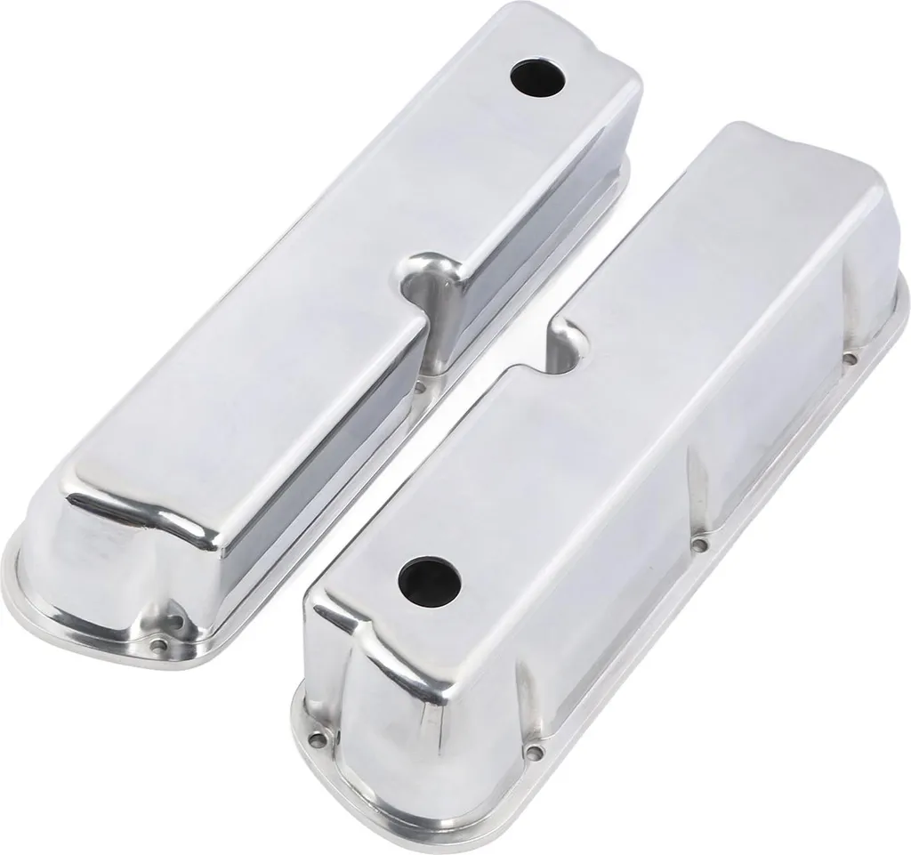 Cache-culbuteur en aluminium poli en deux parties pour SBF 289 302 351W