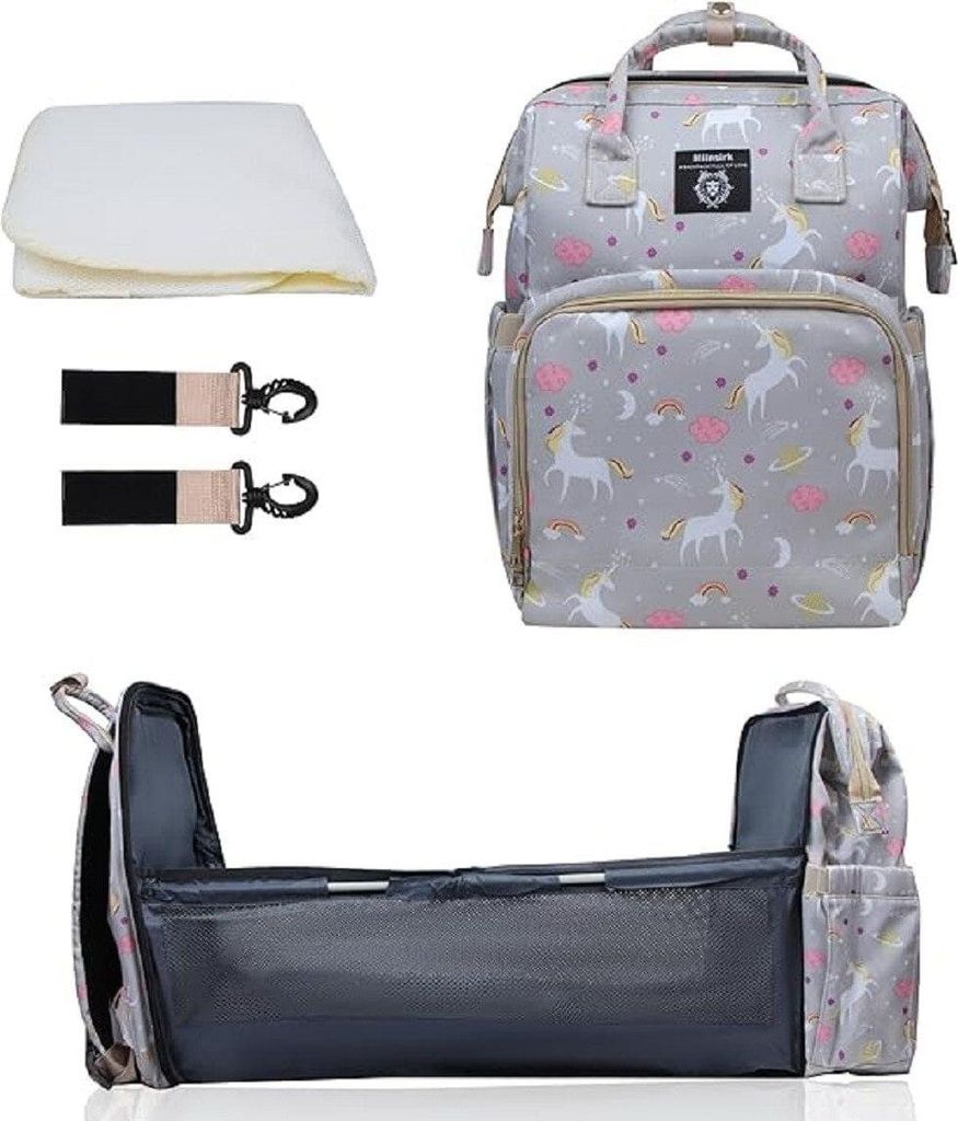 Wickeltasche mit Tragbarem Reisebett, Große Kapazität und Produktbild 