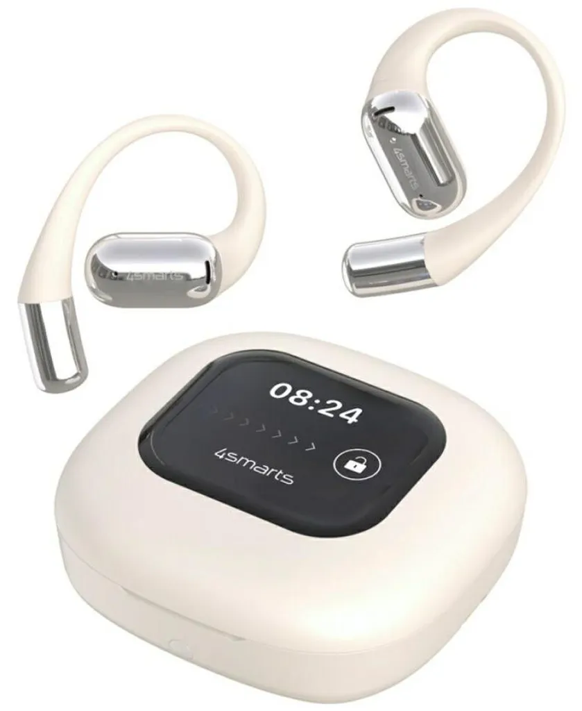 Écouteurs sans Fil 4Smarts SkyBuds AI Beige : Dites Adieu aux Oreilles Bouchées
