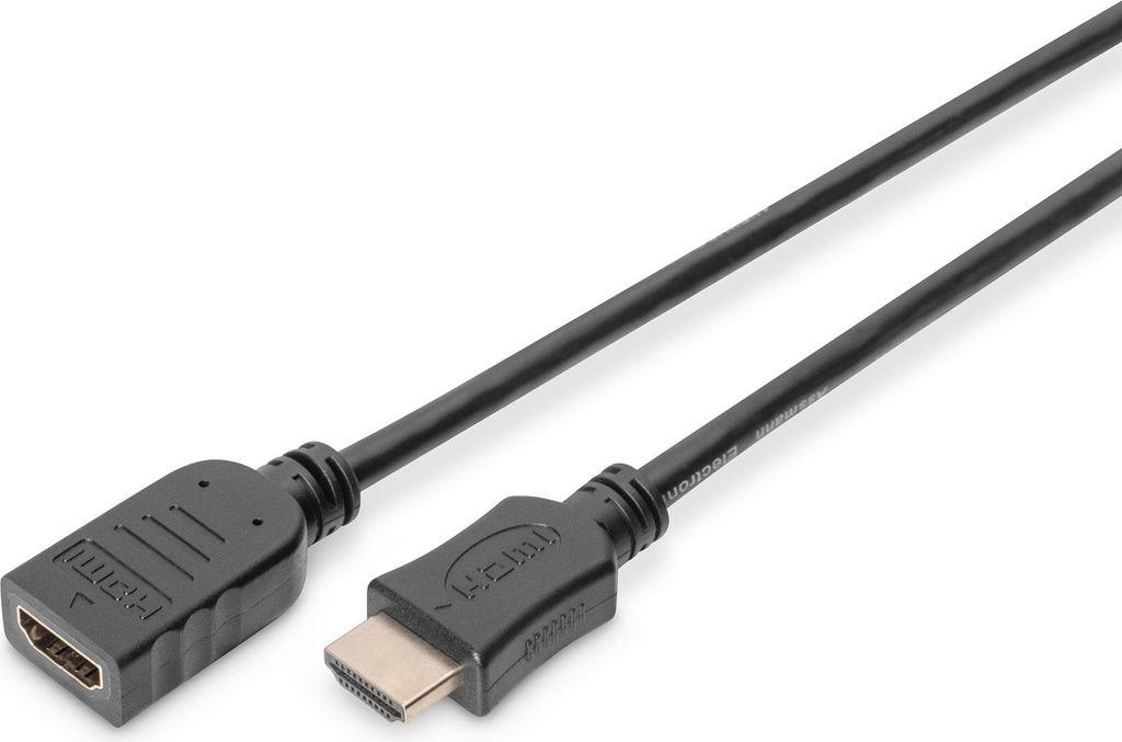 DIGITUS HDMI High Speed m. Ethernet Verlängerungskabel,5m,sw