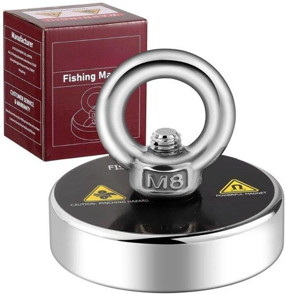 Neodymium-Magnet-Suchset - Met hohem Zug - Für Kinder und Erwachsene - Met touw - Metallfische - Outdoor-Spiel - Schatten suchen