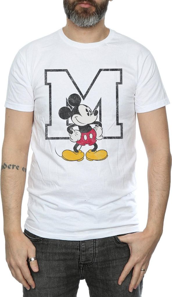 Disney - "Classic M" T-Shirt für Herren BI1242 (XXL) (Weiß)