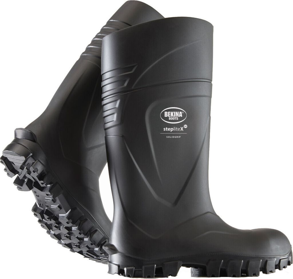 Bekina: Steplite X MF Solidgrip S5 Schwarz, Schwarz P, Größe 48 (Verpackt pro 1 Paar)