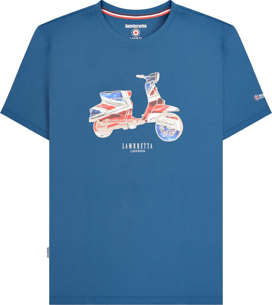 Lambretta - "AW24" T-Shirt für Herren LB240 (XXL) (Dunkelblau)