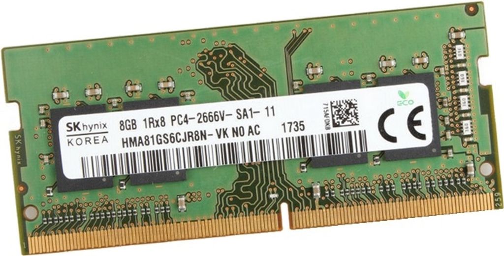 Hynix 8Gb Ram Memory 2666MHz DDR4 HMA81GS6JJR8N-VK Notebook