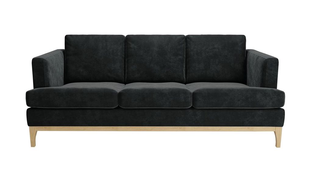 SLF24 - Dreisitzer-Sofa Scarlett Eco - Terra 99 - schwarz
