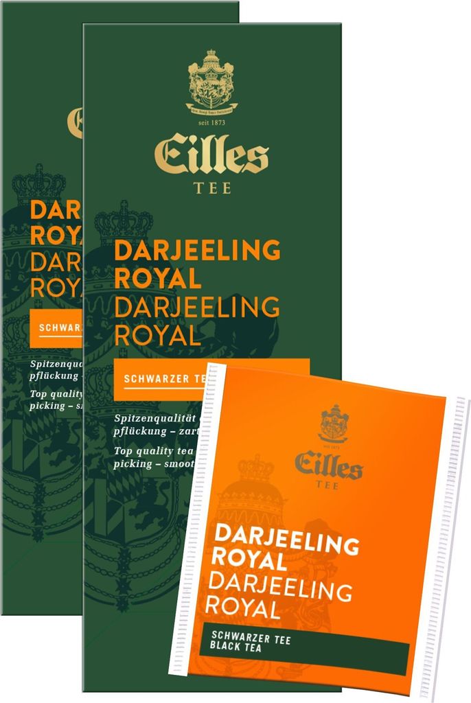 EILLES TEE Teebeutel Darjeeling Royal, Sparpack mit 2x25er Box