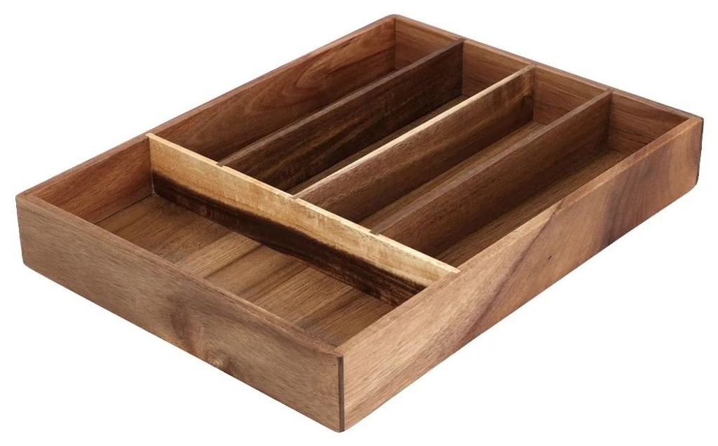 Organizér do zásuvky – 35 x 26 cm – Drevo – Hnedý – Vhodný Obrázok produktu 
