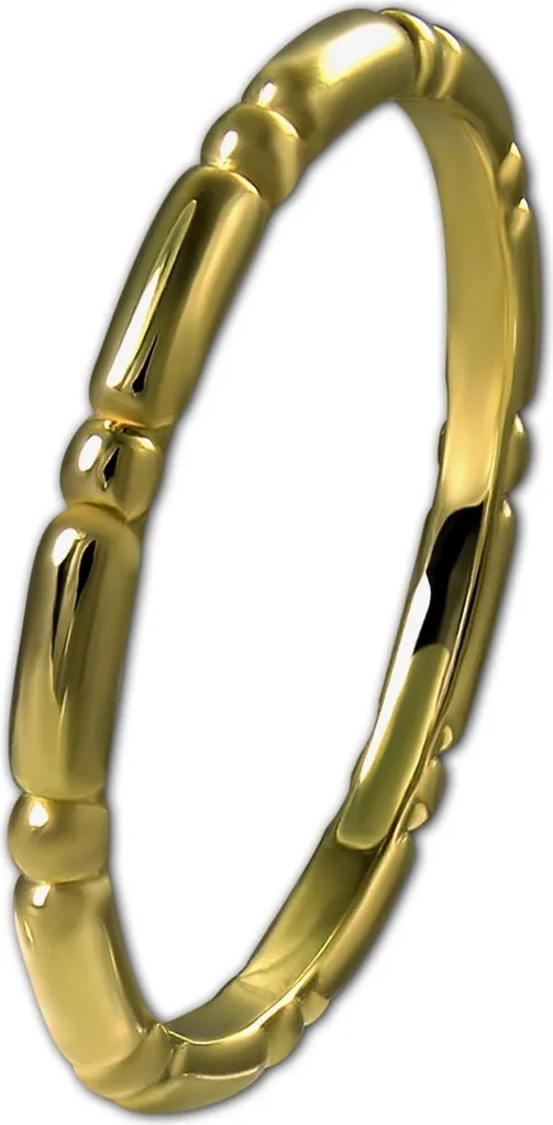Bague Délicate GoldDream en Or Jaune 8 Carats Taille 54 Design Épuré