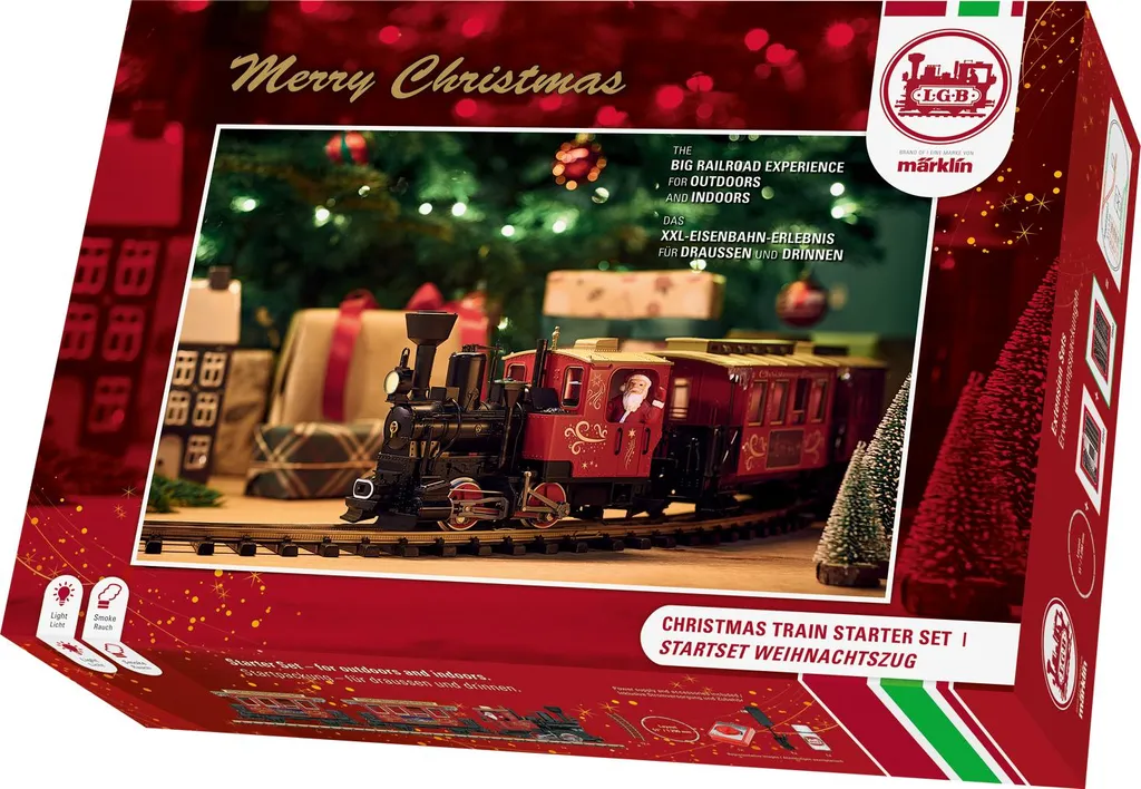 Petit train de Noël pour pied de sapin, kit complet facile à assembler