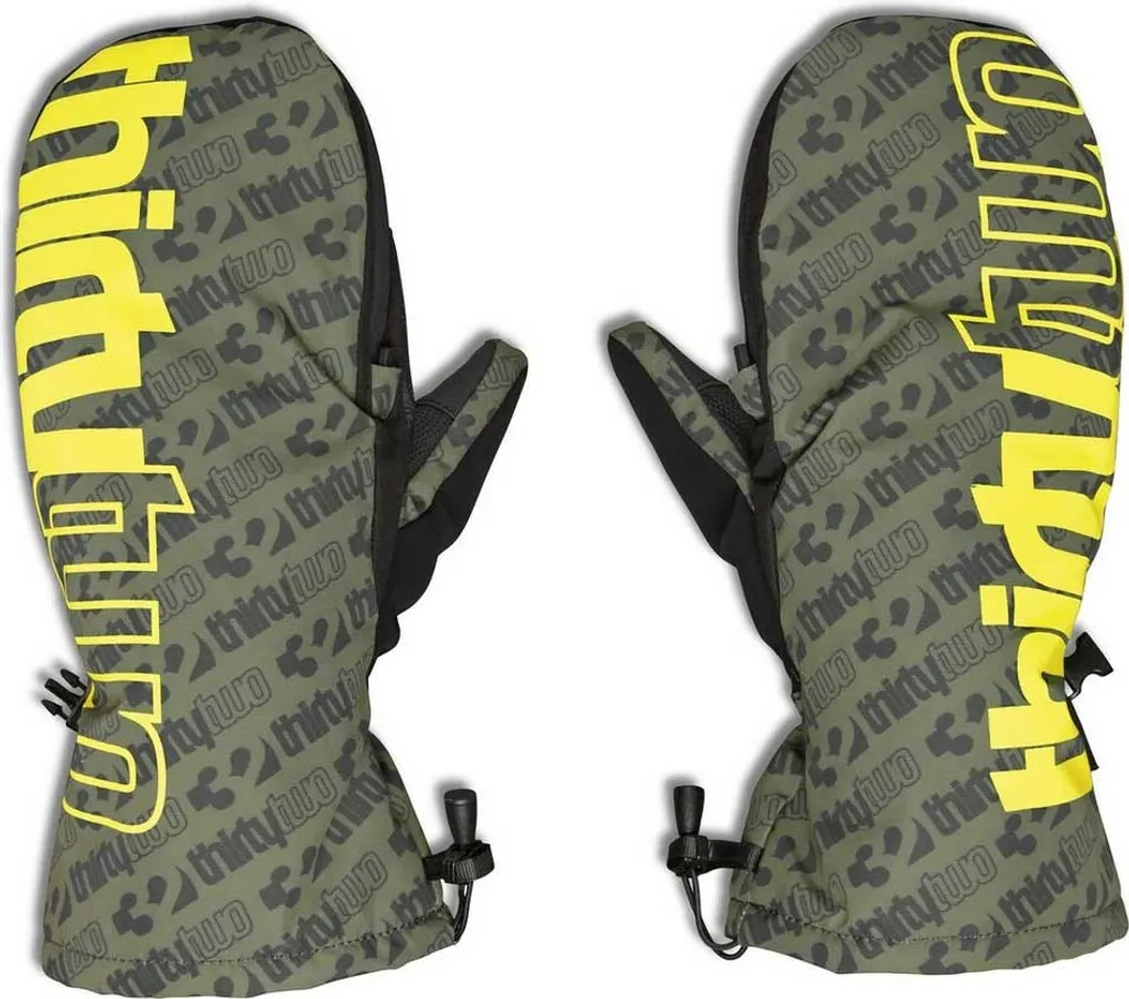 Moufles de Snowboard Vertes Homme Thirtytwo Corp Taille S-M Hiver Sport