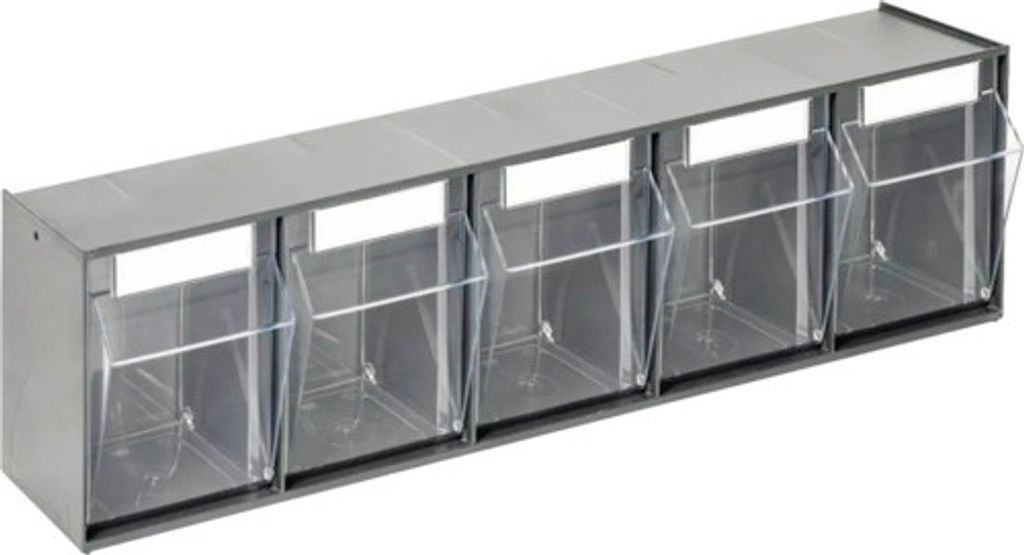 Kleinteilmagazin Industrial 60 x 16,4 x 11 cm anthrazit Produktbild 