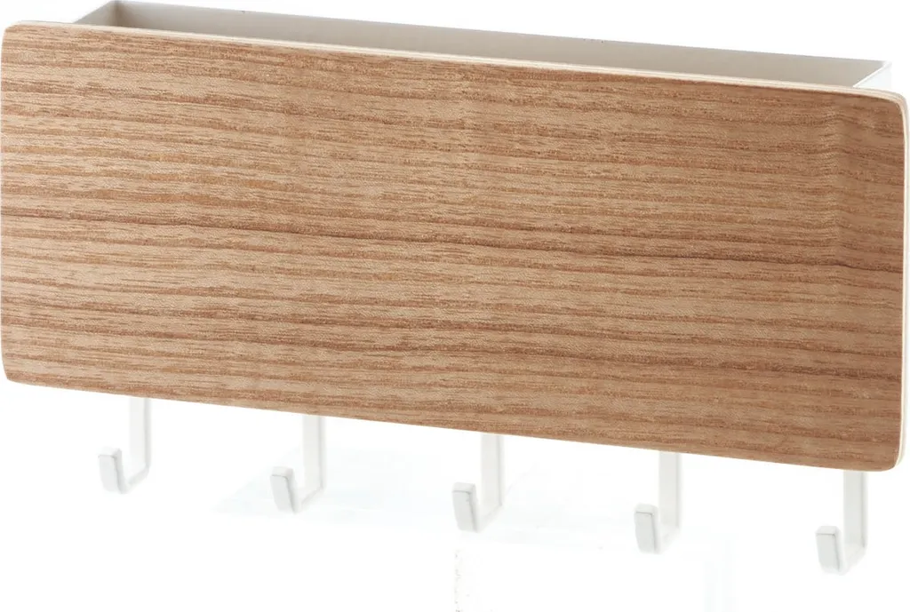 YAMAZAKI 2730 Porte-clés Magnétique à Crochets Beige pour Entrée