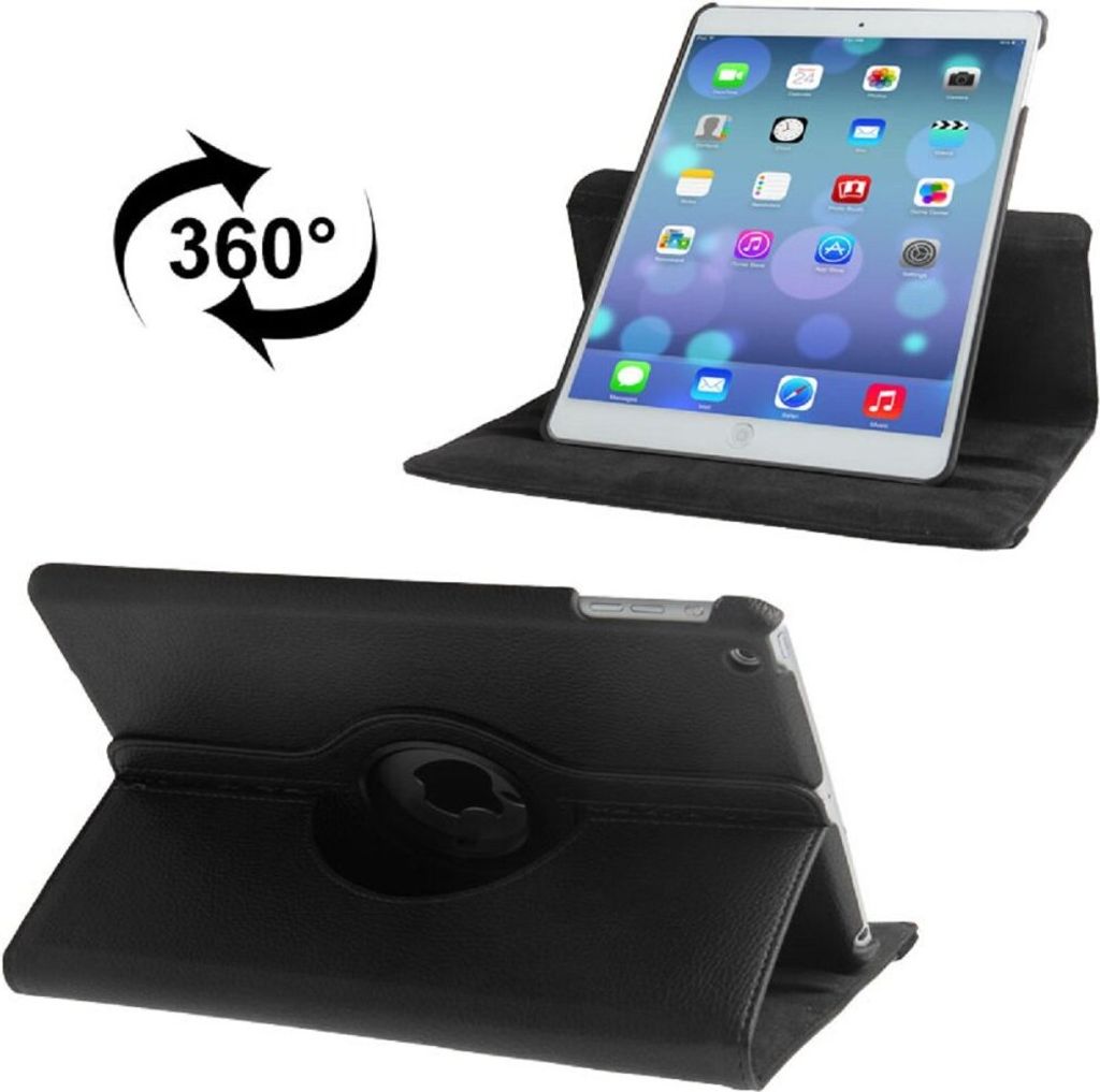 Schutzhülle für iPad Mini 1/2/3 Tablet Hülle Schutz Tasche Case Cover Schwarz 360 Grad drehbar Rotation Bumper
