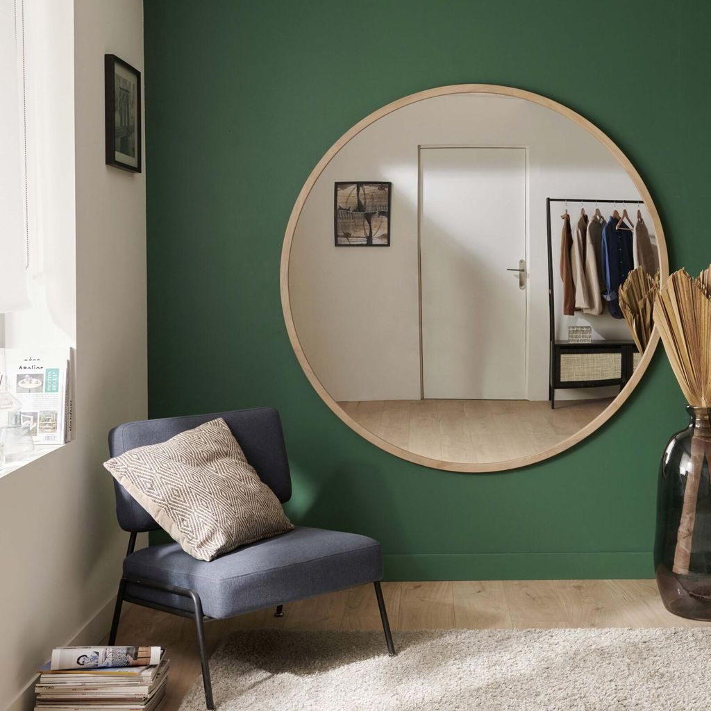 Specchio rotondo XXL in rovere FAB Immagine del prodotto 