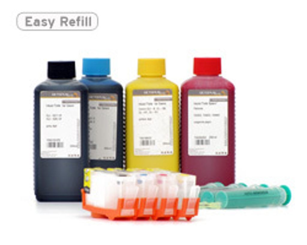 Komplettset 4 Fill In Patronen für HP 364, 920 mit 4 x 250 ml Tinte