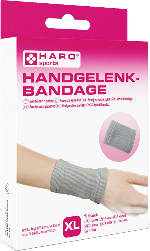 HARO Sportbandage "Handgelenk" Größe: XL grau