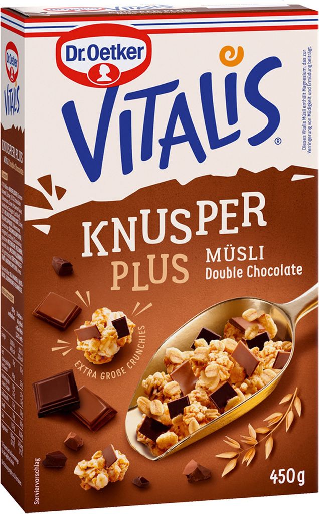Vitalis Knusper Plus Doppio Cioccolato 0,45Kg Immagine del prodotto 