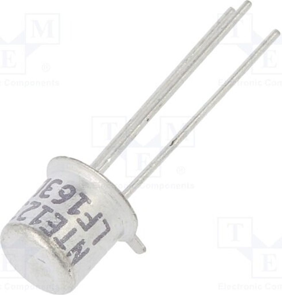 1x Transistor: NPN bipolar 1,2W 0,8A 40V TO18 NTE123A NPN THT-Transistoren