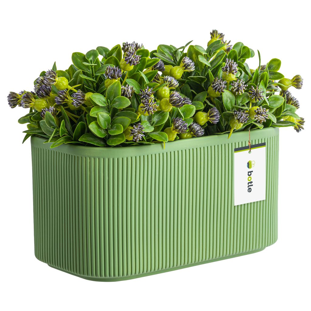 Blumentopf Blumenübertopf Gehäuse Farbe Grün 25,5 cm H13,5 Produktbild 