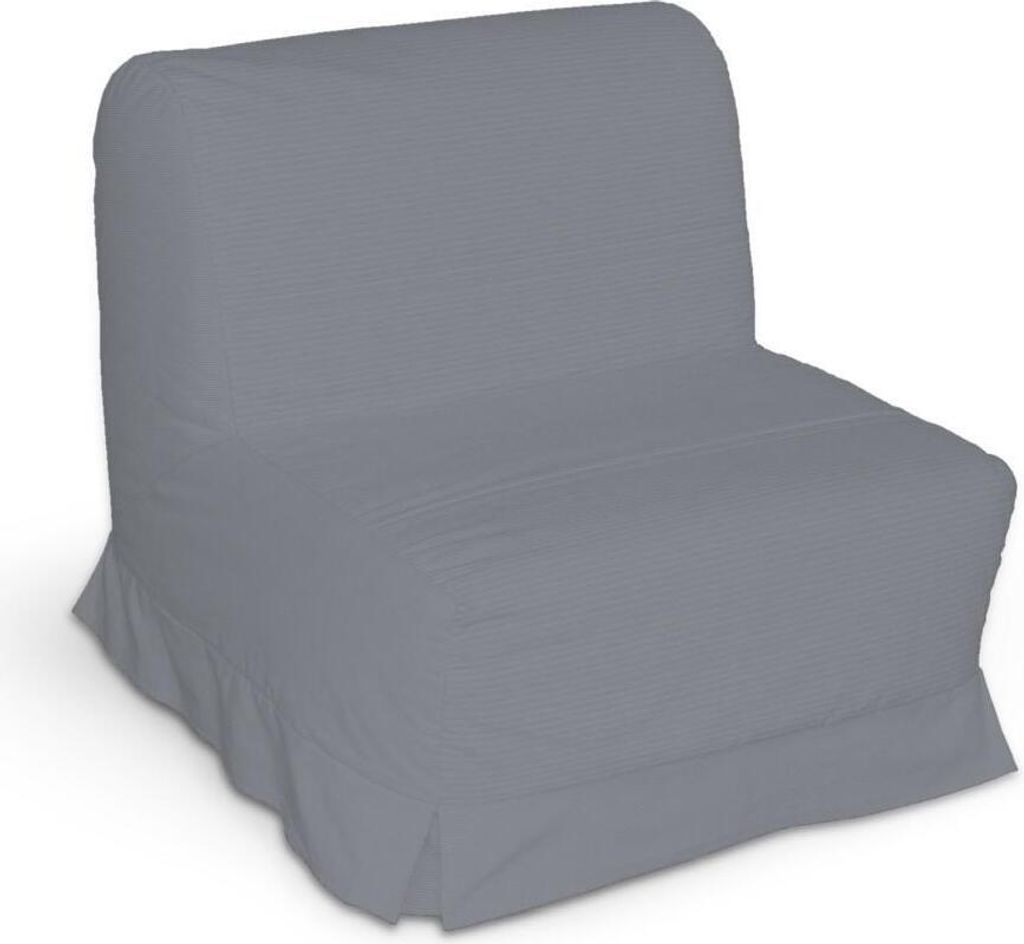 Dekoria Bezug für Lycksele Sessel mit Kellerfalten, grau, Bezug für Lycksele Sessel