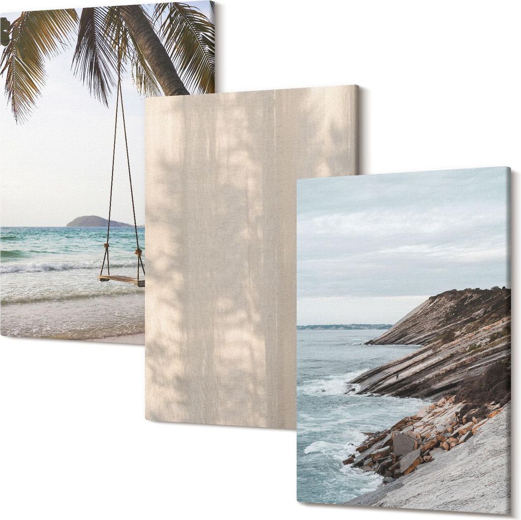 Leinwandbild – Wandbild – Leinwandbilder – Kunstdruck – Polycanvas – Modern – Mehrteilig – 3-Teilig Set – Hochwertig – Geruchslos...