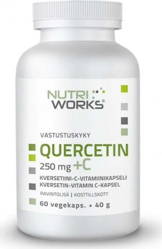 Quercétine + Vitamine C 250mg - 60 gélules antioxydantes pour l'immunité