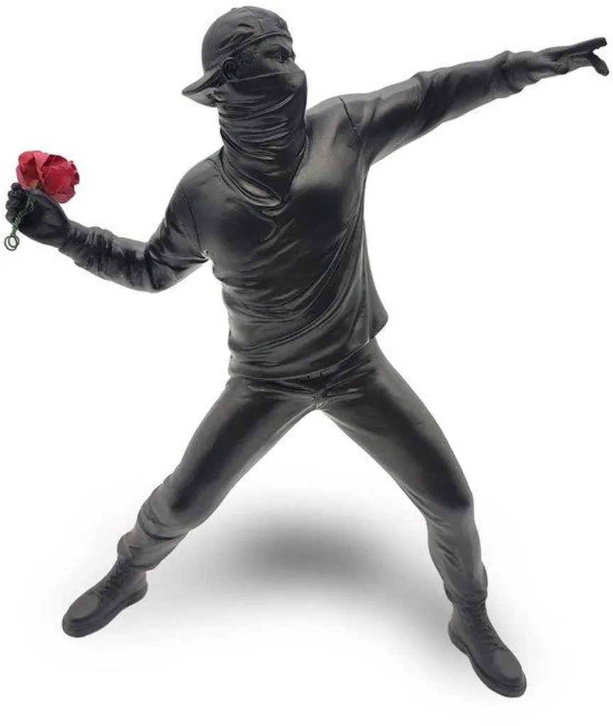 Objet de Déco Design Flower Thrower - Figurine Art Urbain Contemporain