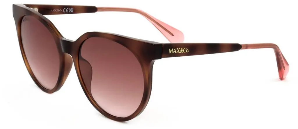 MAX&Co. MO0044 Solaires Taille 53 Monture Acétate Légère et Robuste