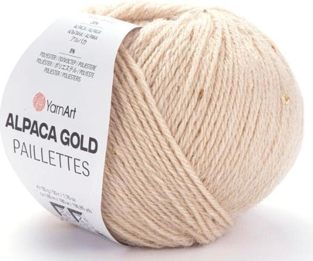 Włóczka YarnArt ALPACA GOLD Paillettes alpaca/cekin Zdjęcie produktu 