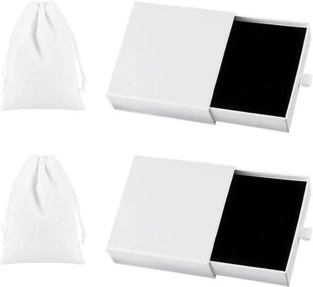 Coffret cadeau bijoux pour mariage et anniversaire avec velours