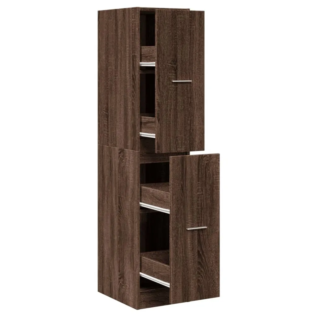Mobile Dispensa 30cm Rovere vidaXL | Armadio Speziale Estraibile Moderno
