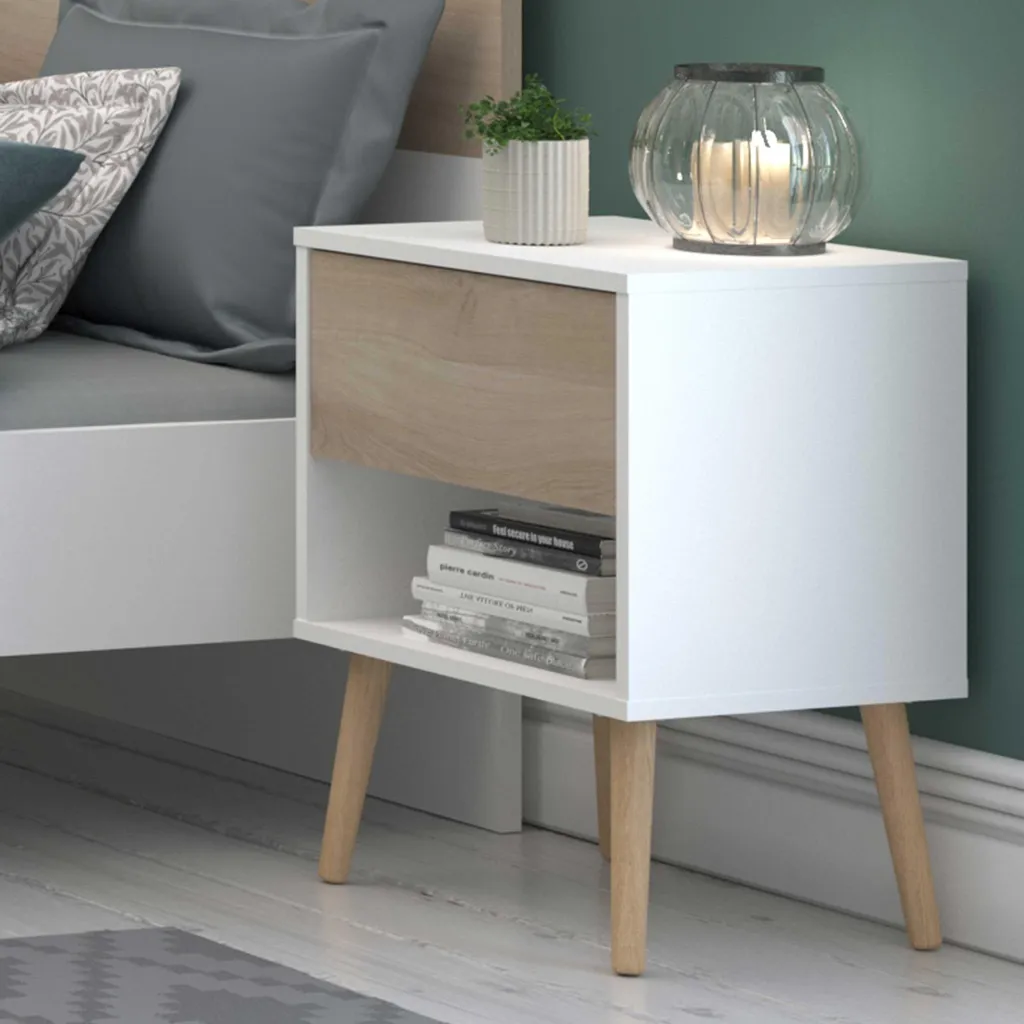 Table de nuit Hardy 44cm : rangez vos affaires avec style et calme