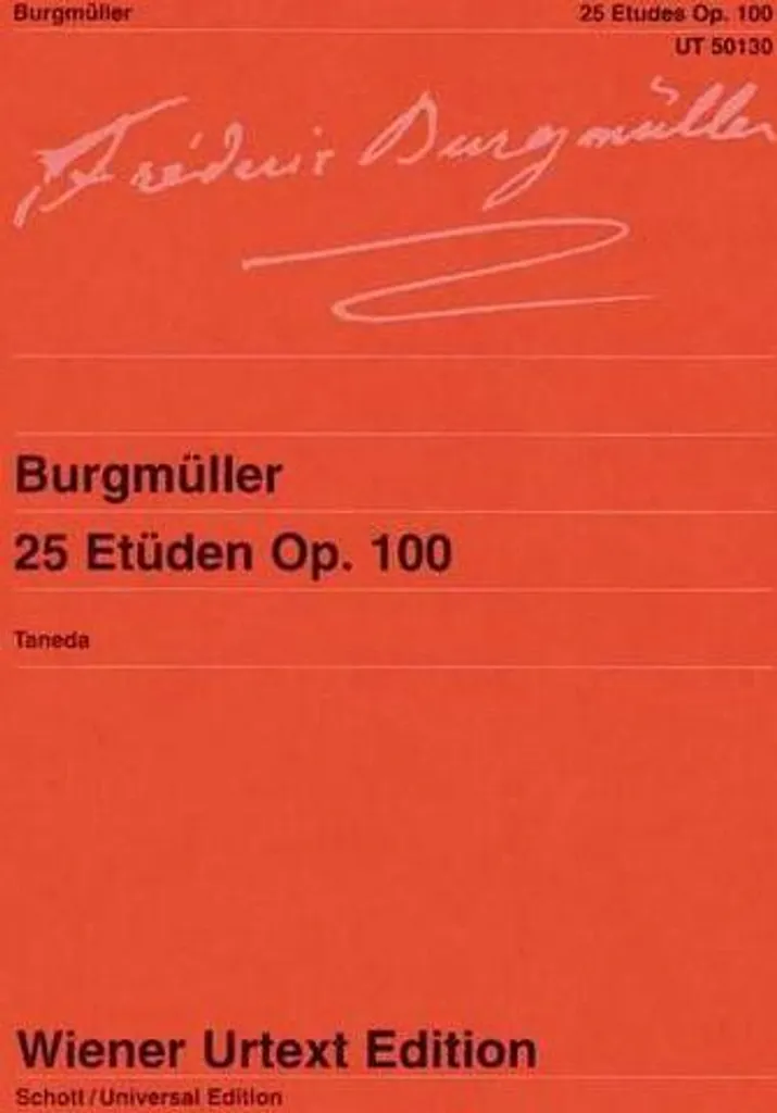 25 Etüden Piano Opus 100 édition pédagogique avec doigtés et annotations