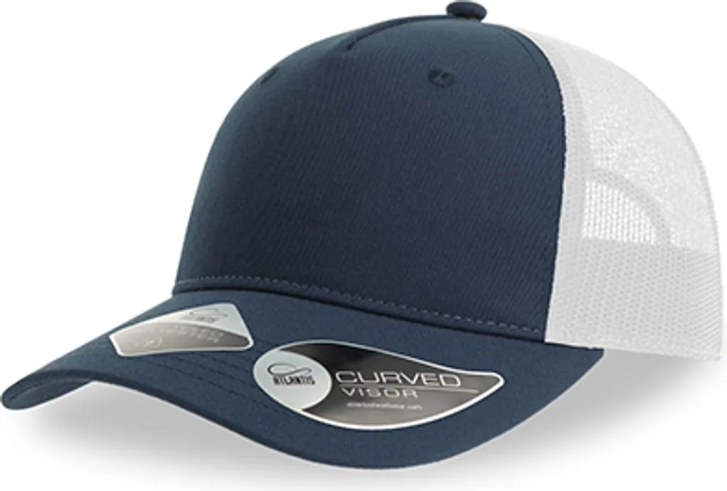 Cappellino Trucker Atlantis ZIOC Navy White - Mesh Riciclato Sostenibile
