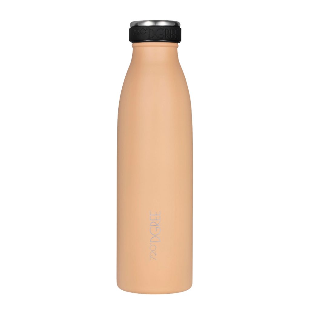 Isolierte 500ml Trinkflasche von 720 DGREE - für Sport, Outdoor und Büro - Robuste Milkybottle Edelstahlflasche in Trendfarben - nachhaltig
