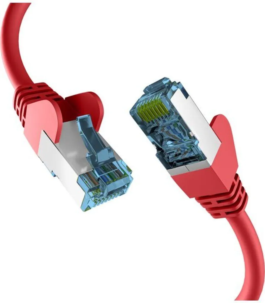 EFB RJ45 PATCHKABEL con CAT7 ROHKABEL ROT 7,5m