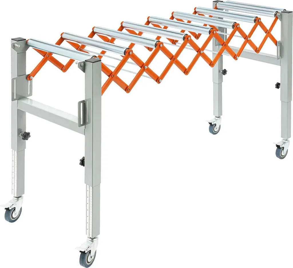 Support de sortie pour rabotage - Table mobile ajustable de 46 à 130cm - 3
