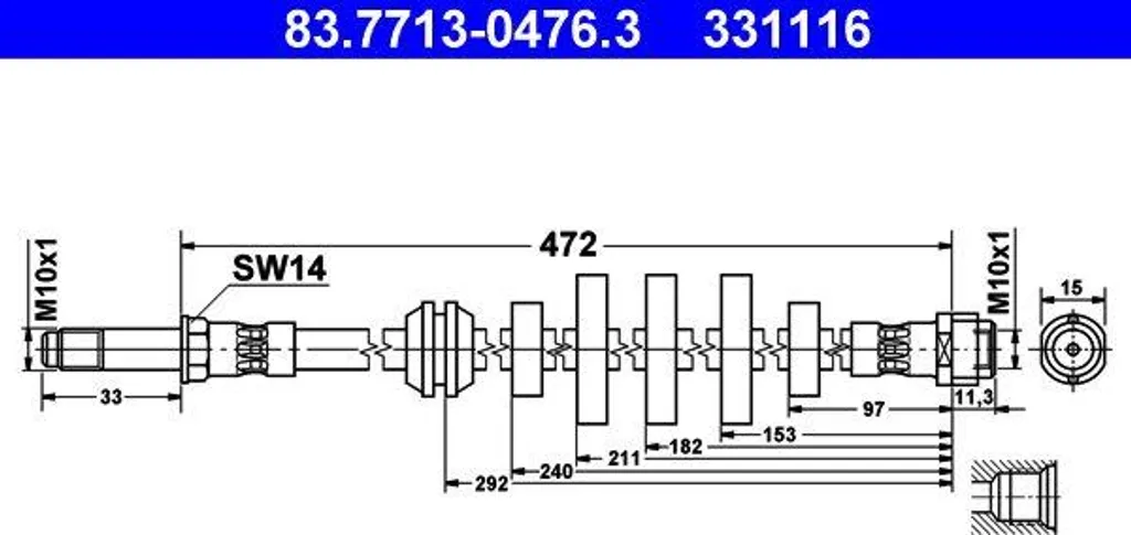 Réparer fuite frein Audi A4 A5 avec le flexible ATE 83.7713-0476.3
