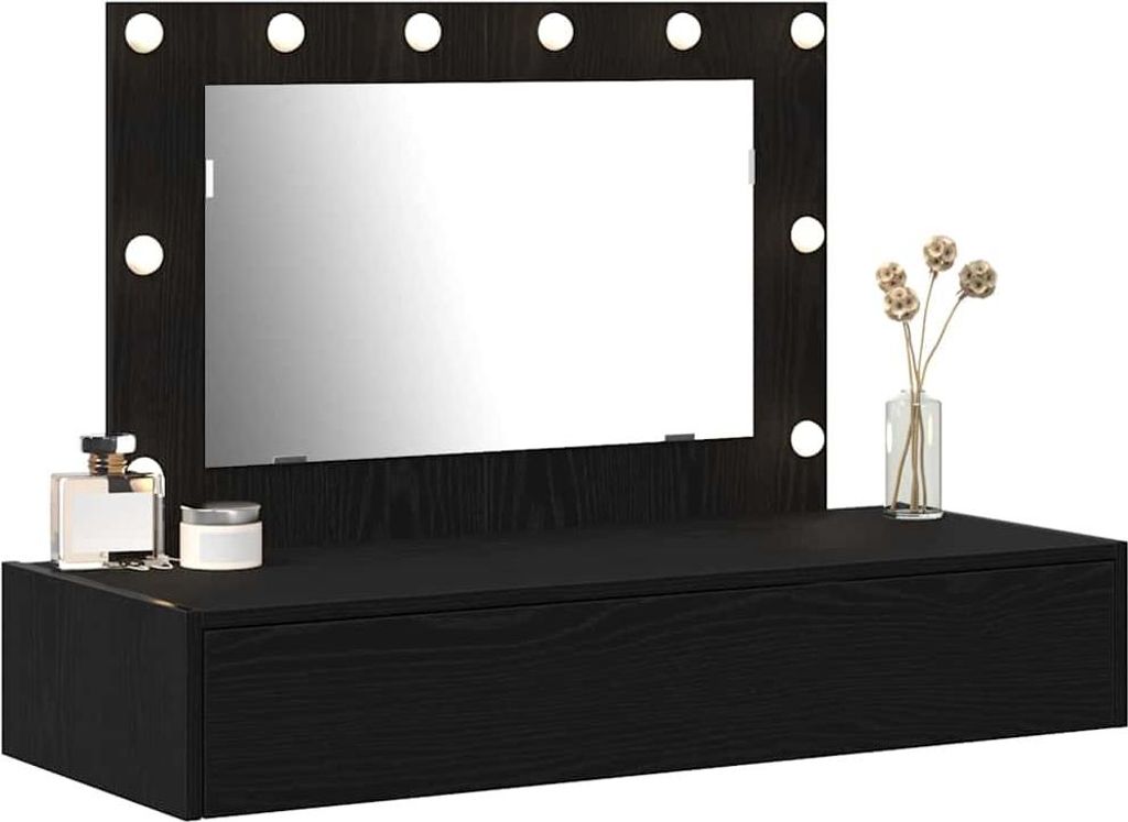 (Robust Möbel)Schminktisch mit Spiegel Schwarz 100x40x70cm Holzwerkstoff - Schminktische DEMöbel7491527