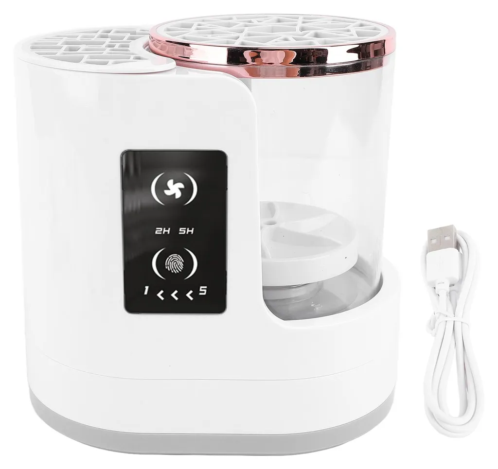 Nettoyeur de pinceaux de maquillage USB rotatif 850 tr/min