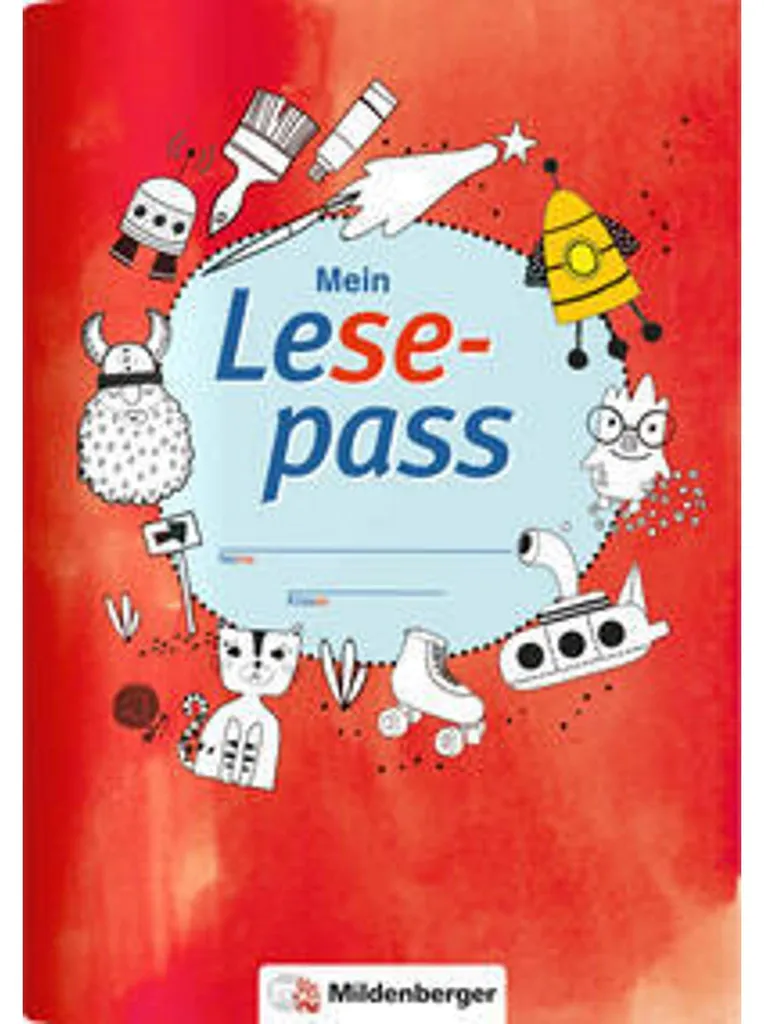 Livret de lecture enfant avec suivi par tampons - Passeport couleur de 10