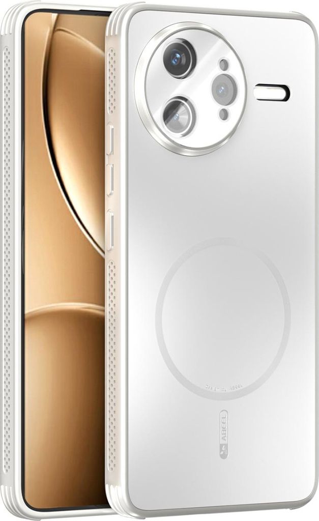 Matte PC TPU Hülle für Xiaomi Poco F7 Ultra/Redmi K80 Pro Magnetische Handyhülle mit Linsenabdeckung und Wärmeableitung Stoßstange Weiß